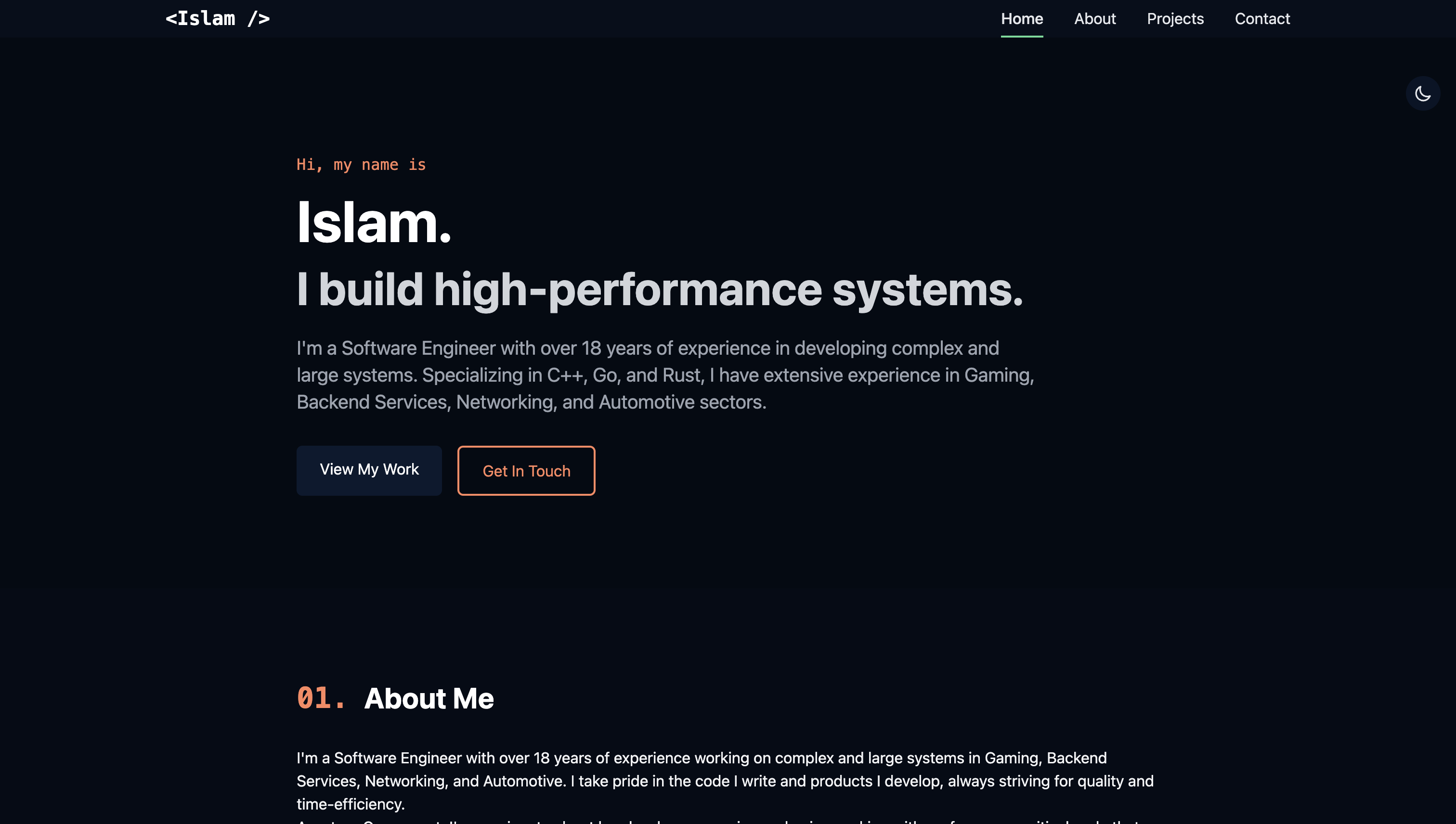 Разработчик высоконагруженых систем