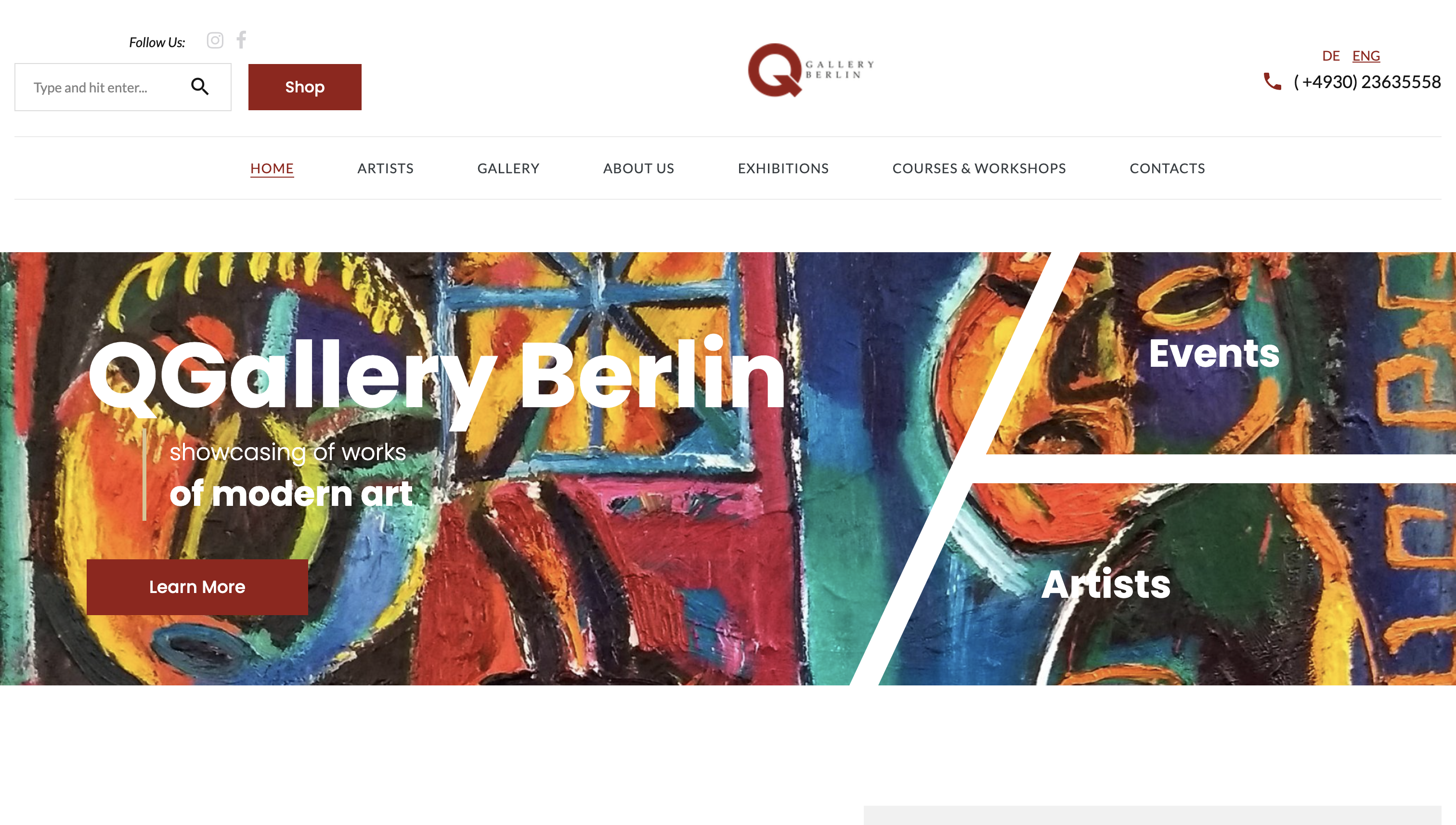 Официальный сайт галереи в Берлине